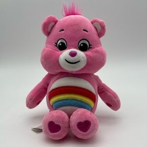 Care Bears 2020 Cheer Rainbow Pink Plush Teddy Bear 10”